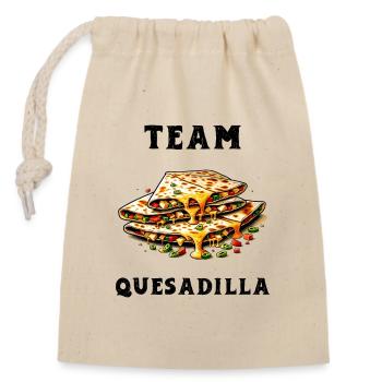 Team Quesadilla Mexico - Closable cotton gift bag (14x20cm) - nature - Front