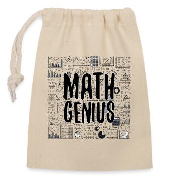 Math Genius Math Genius Math cadeau - Sac cadeau en coton avec cordon (14 x 20 cm) - nature - Devant