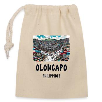 Olongapo City Philippines Southeast Asia - Closable cotton gift bag (14x20cm) - nature - Front