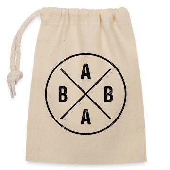 Baba - Verschließbarer Geschenkbeutel aus Baumwolle (14x20cm) - Natur - Vorne