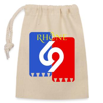 Rhone - Closable cotton gift bag (14x20cm) - nature - Front