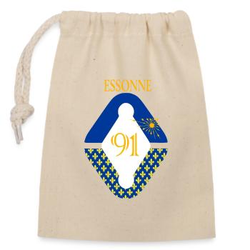 Essonne - Closable cotton gift bag (14x20cm) - nature - Front
