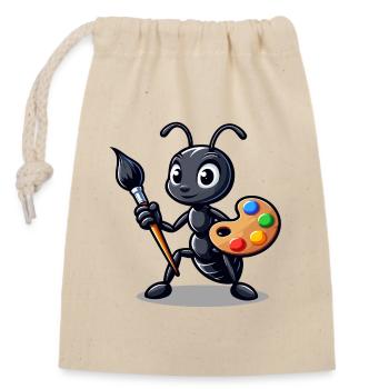 Artisan Ant: The Insect Illustrator - Closable cotton gift bag (14x20cm) - nature - Front