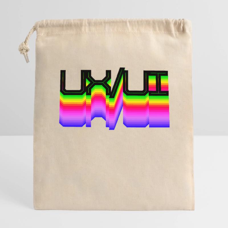 Code Développeur Scripting Dev Geek Geek Sac cadeau en coton avec cordon (14 x 20 cm)