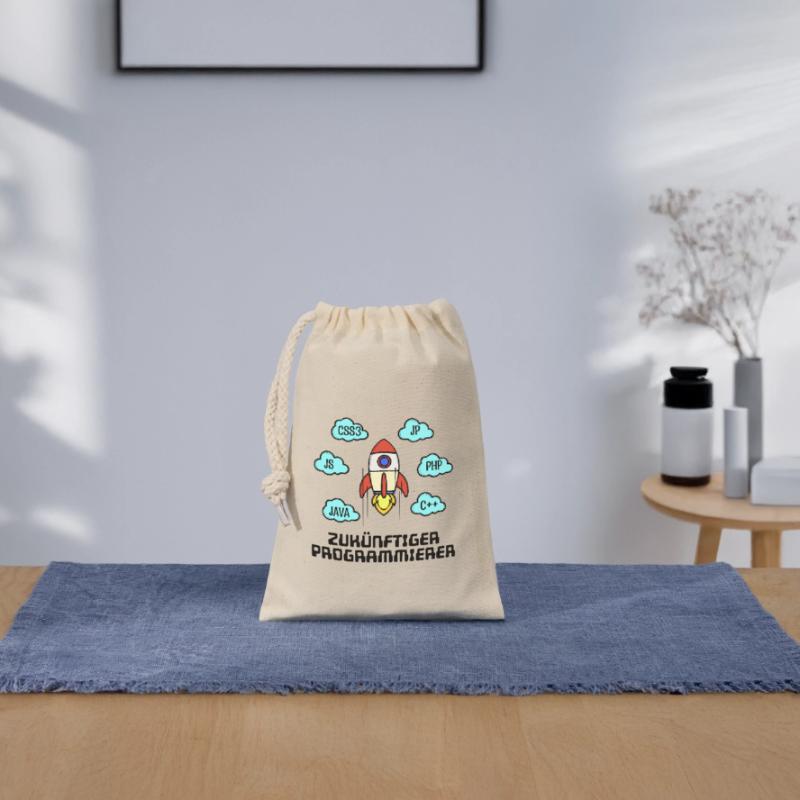 Développeur de code CSS Programmeur C++ Java Php Sac cadeau en coton avec cordon (14 x 20 cm)