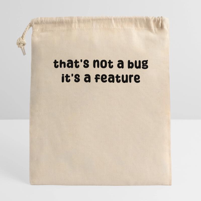 Developer Geek Bugs Code Informatik Statement Verschließbarer Geschenkbeutel aus Baumwolle (14x20cm)
