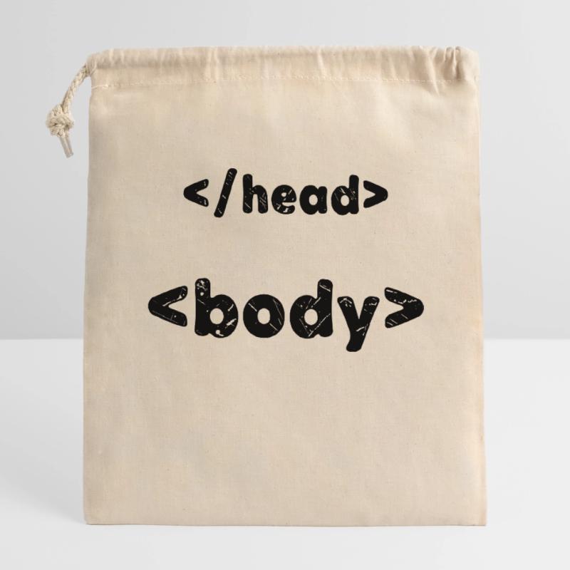 Code Developer Saying Debug Programmer Computer Closable cotton gift bag (14x20cm)