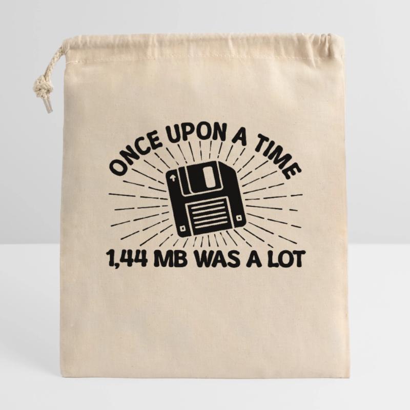 Programmer Debug Skripting Developer Statement Closable cotton gift bag (14x20cm)