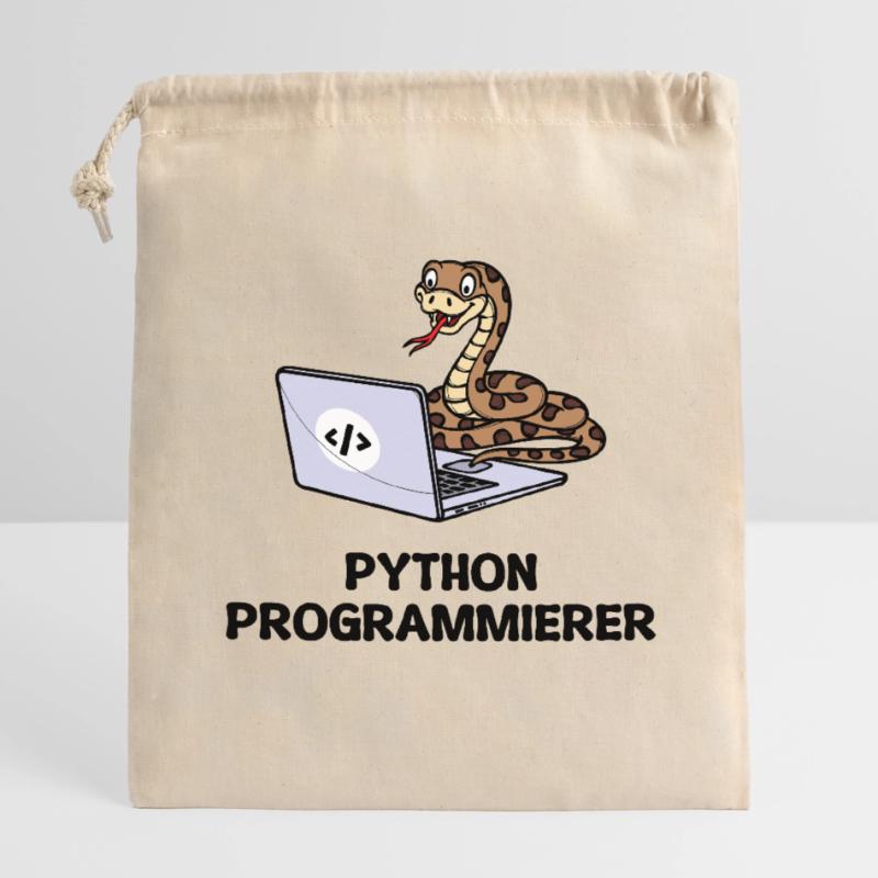 Programmer Computer Code Developer Statement Closable cotton gift bag (14x20cm)
