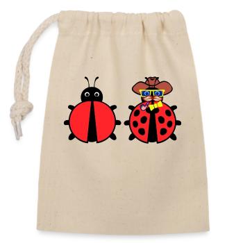 Bugs Debug Developer Bugfixing Programmierer - Verschließbarer Geschenkbeutel aus Baumwolle (14x20cm) - Natur - Vorne