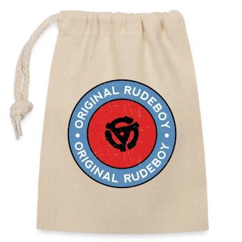 Original Rudeboy Vinyl - Closable cotton gift bag (14x20cm) - nature - Front