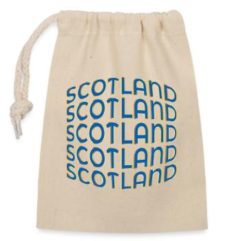 SCOTLAND GREAT BRITAIN - Closable cotton gift bag (14x20cm) - nature - Front