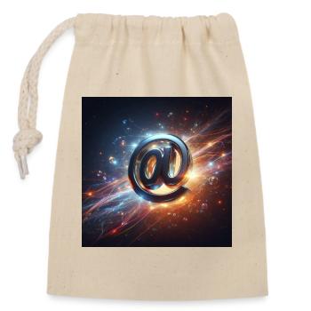 Symbole 1 - Sac cadeau en coton avec cordon (14 x 20 cm) - nature - Devant