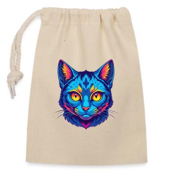 Australische Gefleckte Nebelkatze Rasse Karikatur Kawaii A - Verschließbarer Geschenkbeutel aus Baumwolle (14x20cm) - Natur - Vorne