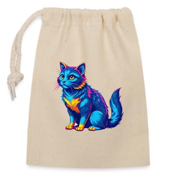Australian Mist Cat Rasse Cartoon Kawaii Tier Pe - Verschließbarer Geschenkbeutel aus Baumwolle (14x20cm) - Natur - Vorne