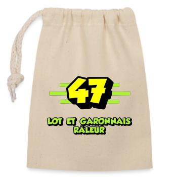 Lot et garonnais râleur - Sac cadeau en coton avec cordon (14 x 20 cm) - nature - Devant