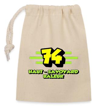 Complaining from Haut-Savoyard - Closable cotton gift bag (14x20cm) - nature - Front