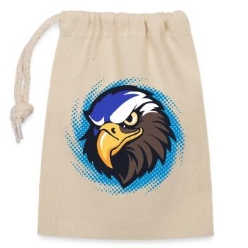 MASCOTTE EAGLE - Closable cotton gift bag (14x20cm) - nature - Front