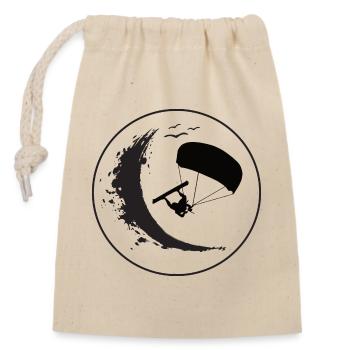 Wave Rider Eclipse - Closable cotton gift bag (14x20cm) - nature - Front