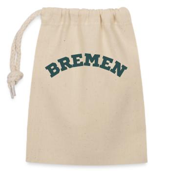 Bremen - Verschließbarer Geschenkbeutel aus Baumwolle (14x20cm) - Natur - Vorne