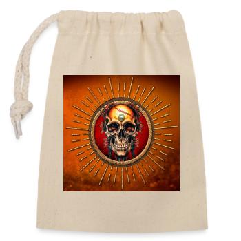 A skull whose - Closable cotton gift bag (14x20cm) - nature - Front