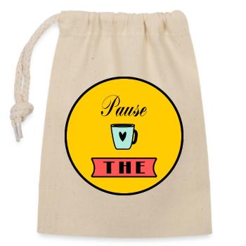 anniversary. Anniversary Decade. humor. funny - Closable cotton gift bag (14x20cm) - nature - Front