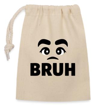 Brew eyebrow - Closable cotton gift bag (14x20cm) - nature - Front