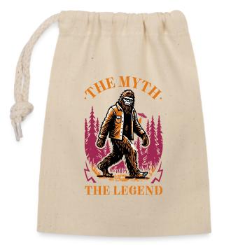 Bigfoot – La légende perdure - Sac cadeau en coton avec cordon (14 x 20 cm) - nature - Devant