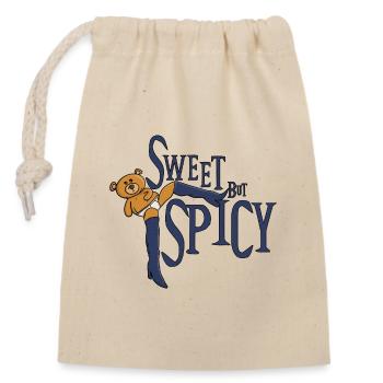 Sweet but spicy - Closable cotton gift bag (14x20cm) - nature - Front