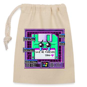 Floppy Neon Cry 1994 - Verschließbarer Geschenkbeutel aus Baumwolle (14x20cm) - Natur - Vorne