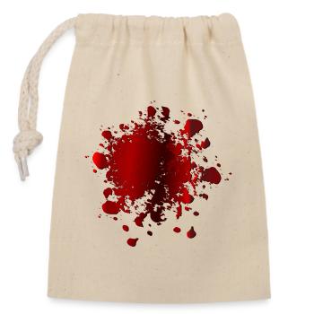 BLOOD STAINS COSTUME BLOOD - Closable cotton gift bag (14x20cm) - nature - Front