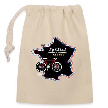 Le Tour - Verschließbarer Geschenkbeutel aus Baumwolle (14x20cm) - Natur - Vorne