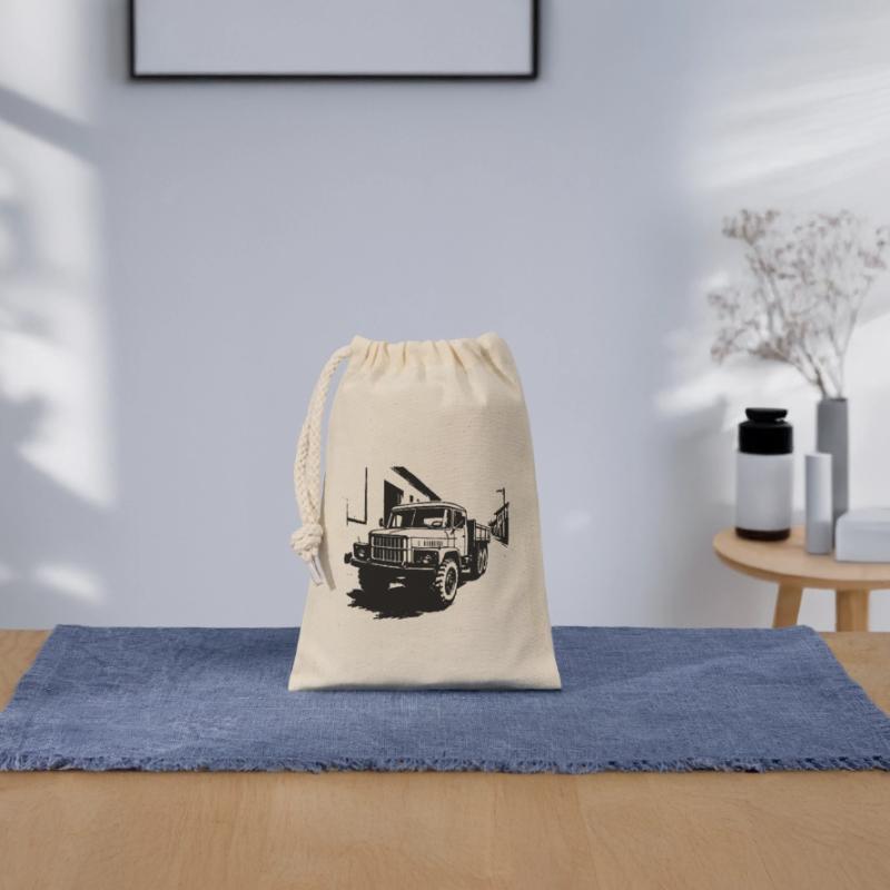 Géant d’acier de l’Est Sac cadeau en coton avec cordon (14 x 20 cm)