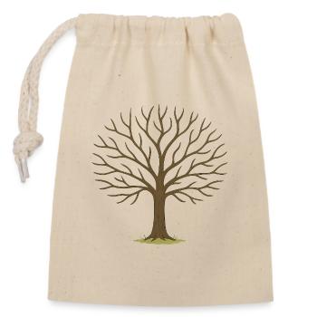Winter Tree Silhouette - Closable cotton gift bag (14x20cm) - nature - Front