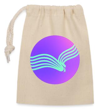 ACTS TEENS NYKØBING F. - Closable cotton gift bag (14x20cm) - nature - Front