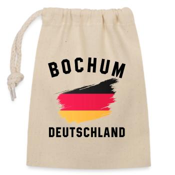 German flag watercolor design - Closable cotton gift bag (14x20cm) - nature - Front