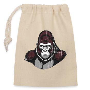 Ape - Closable cotton gift bag (14x20cm) - nature - Front