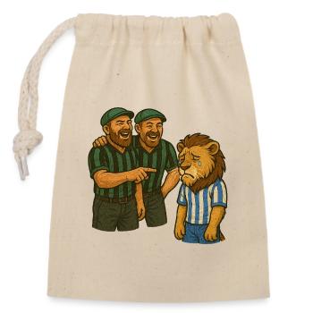 Working Class and Crying Blue and White - Closable cotton gift bag (14x20cm) - nature - Front