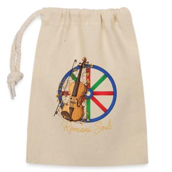 Art du violon âme romani - Sac cadeau en coton avec cordon (14 x 20 cm) - nature - Devant