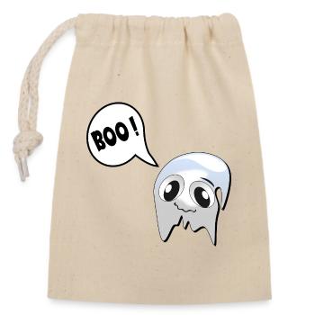 SHY HALLOWEEN GHOSTS - Closable cotton gift bag (14x20cm) - nature - Front