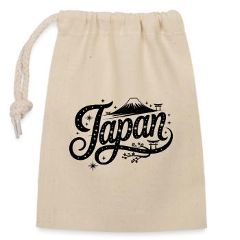 Japan - Souvenir-Design - Verschließbarer Geschenkbeutel aus Baumwolle (14x20cm) - Natur - Vorne