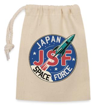 Force spatiale japonaise - Sac cadeau en coton avec cordon (14 x 20 cm) - nature - Devant