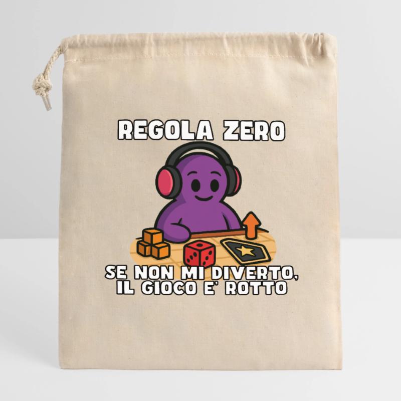 Regel Null: Spaß oder Trennung Verschließbarer Geschenkbeutel aus Baumwolle (14x20cm)