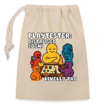 Testeur : Dream Smasher - Sac cadeau en coton avec cordon (14 x 20 cm) - nature - Devant
