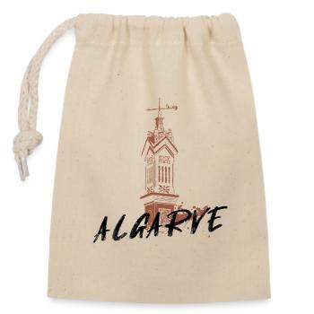 Typical Algarve fireplace in Portugal - Closable cotton gift bag (14x20cm) - nature - Front