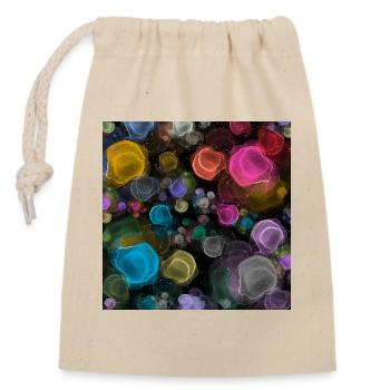 paint - Closable cotton gift bag (14x20cm) - nature - Front