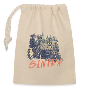 Palais de Regaleira Sintra lieu magique, Portugal - Sac cadeau en coton avec cordon (14 x 20 cm) - nature - Devant