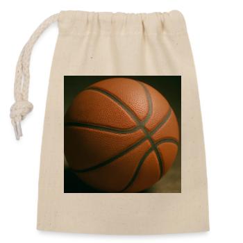Sportart Basketball - Verschließbarer Geschenkbeutel aus Baumwolle (14x20cm) - Natur - Vorne