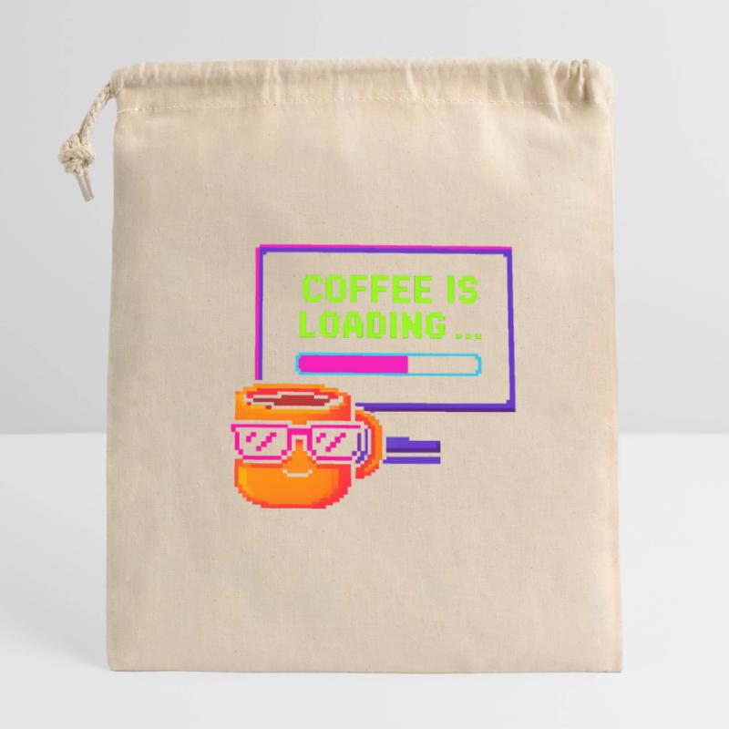Coffee is loading Closable cotton gift bag (14x20cm)