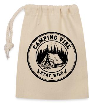 Adventure - Closable cotton gift bag (14x20cm) - nature - Front